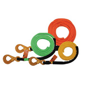 B/A Products Synthetic Rope with Self-Locking Hook, 3/8 Dia. x 100'L